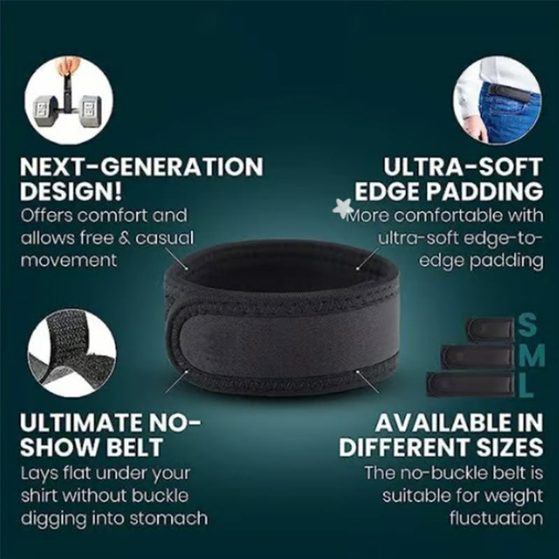 Buckleless Stretch Elastic Belt | Invisible No-Show Jeans Belt