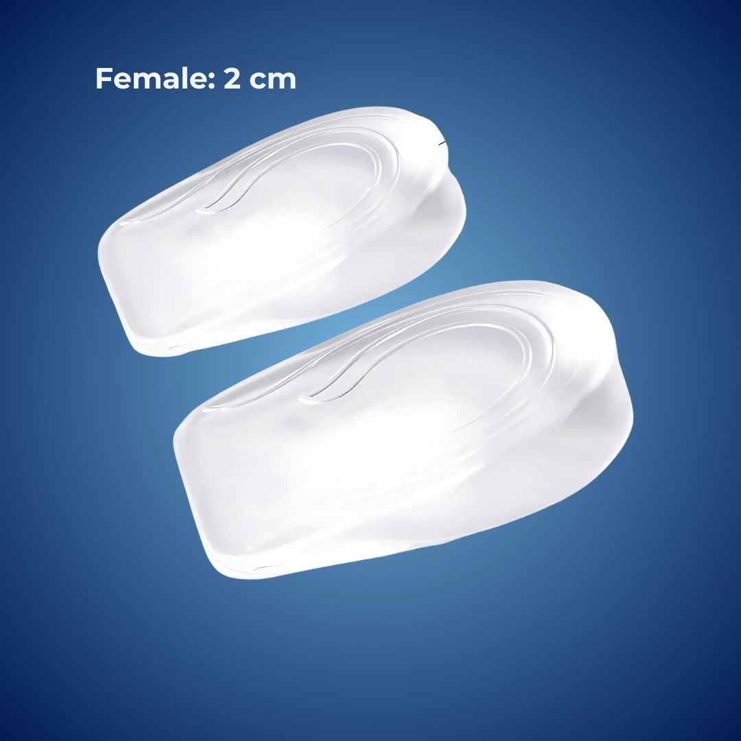 Silicone Gel Heel Lifts | Height Increase Insoles & Plantar Fasciitis Cups