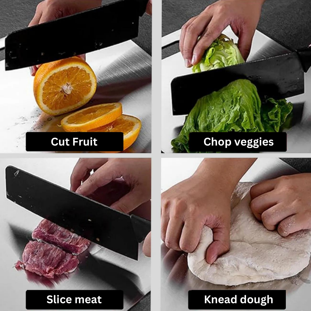 Medical-Grade Titanium Cutting Board | Nonporous Chopping Block