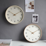 Minimalist Wooden Wall Clock – Silent Non-Ticking Scandinavian Home & Office Decor