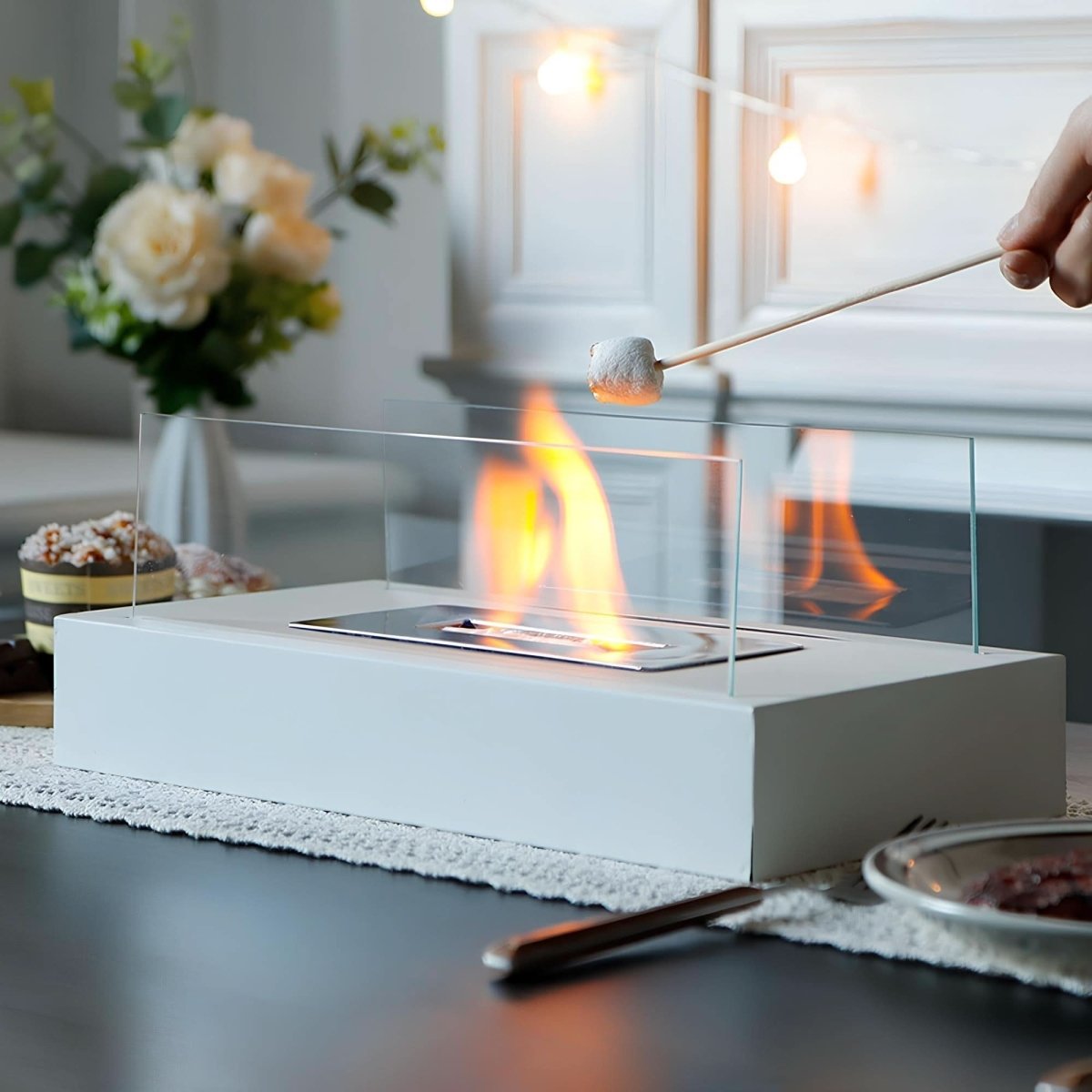 Tabletop Bioethanol Fire Pit | Smokeless Indoor & Outdoor Fireplace