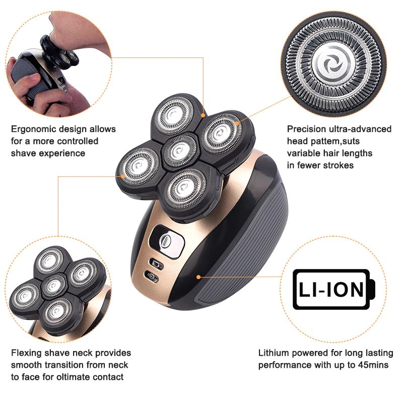 Electric Head Shaver for Men with Bald Head Razor Grooming Kit