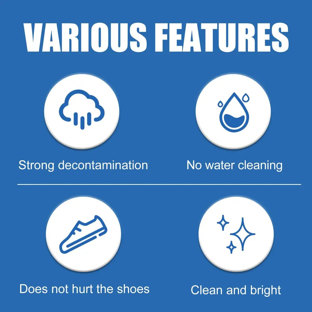 White Shoe Cleaning Cream 2-Pack – Gentle No-Water Stain Remover for Sneakers, Leather & Canvas