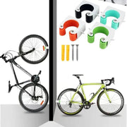Space-Saving Wall Bike Mount Set of 3 – Secure Indoor Bicycle Storage Racks for Garage & Apartment