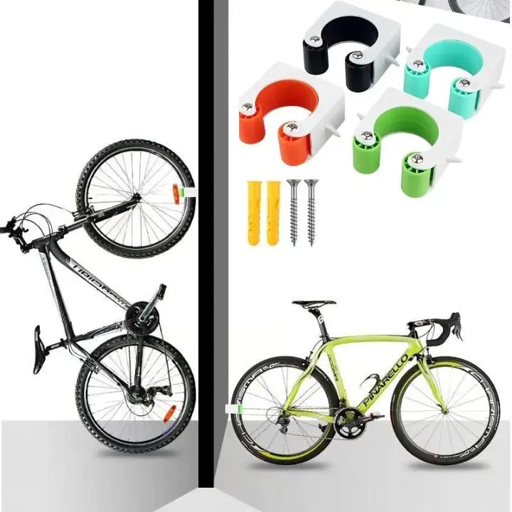 Space-Saving Wall Bike Mount Set of 3 – Secure Indoor Bicycle Storage Racks for Garage & Apartment