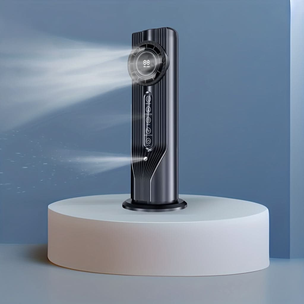 Quick-cooling USB fan in black