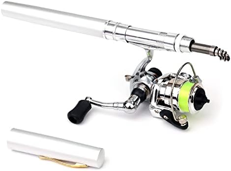 Portable Pen-Style Fishing Rod & Reel Combo – Pocket-Sized Telescopic Travel Kit for Camping & Boat Fishing