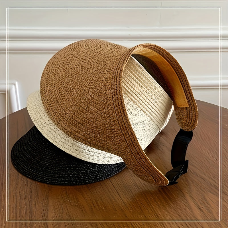 Sun Crown Foldable Wide-Brim Sun Visor – Lightweight UV-Protective Packable Sun Hat for Women