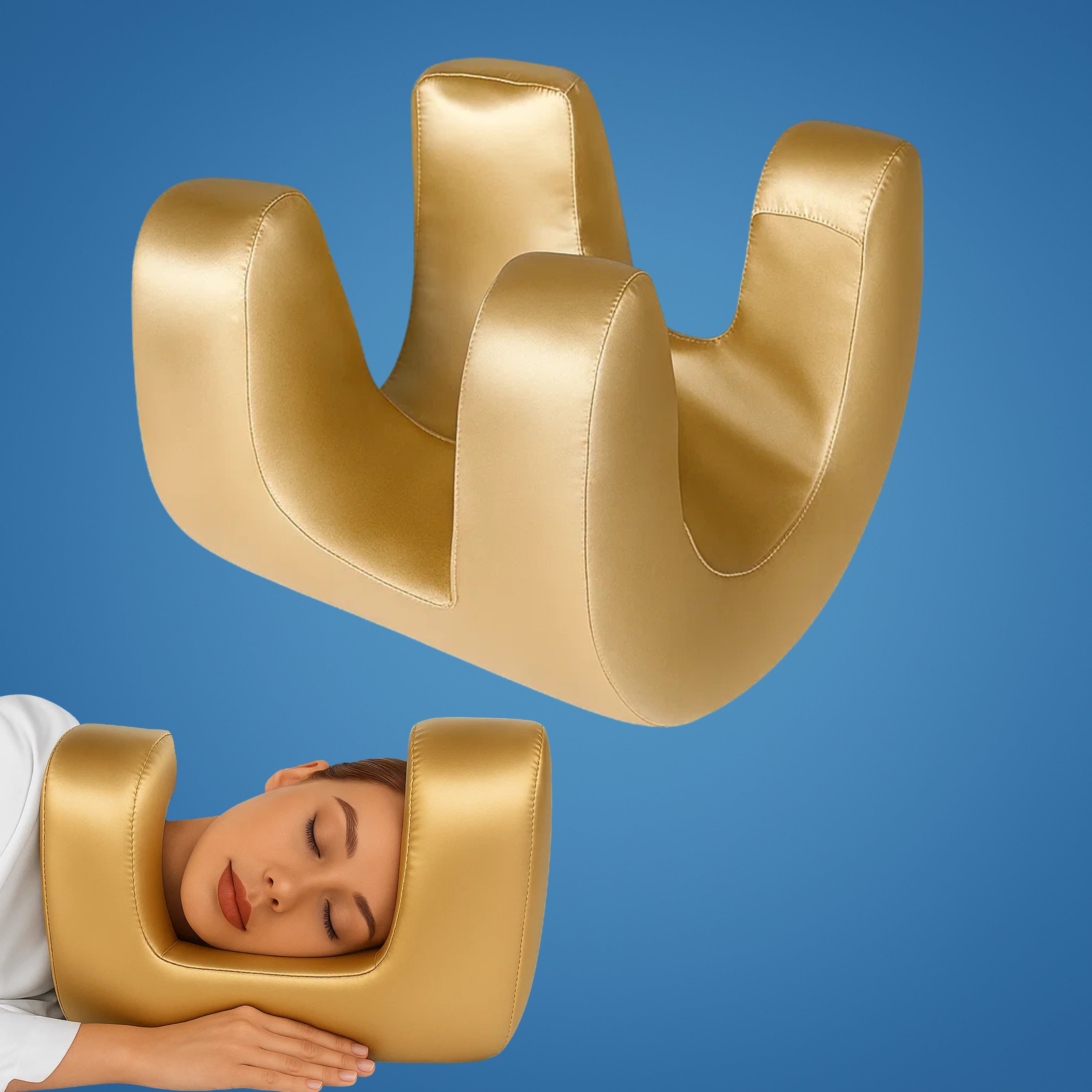 Anti-Wrinkle Beauty Pillow | Cooling Memory Foam Contour & Skin Care Support