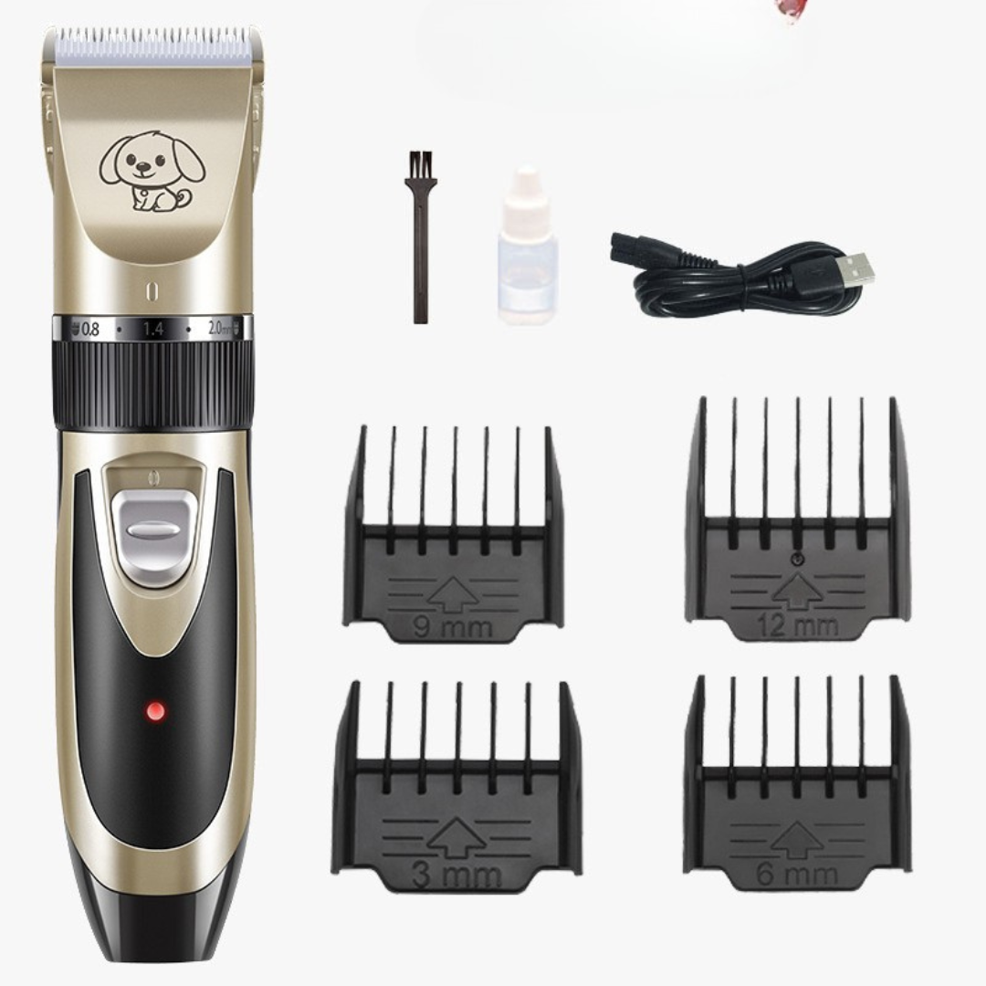 Silent Dog Grooming Clippers | Low Noise Pet Coat Trimmer & Hair Kit