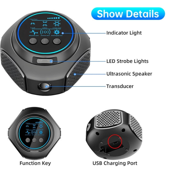 Ultrasonic Rodent Repeller | Indoor/Outdoor Mouse & Rat Plug-In