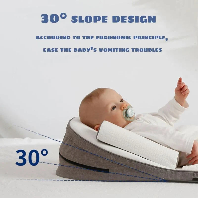 Infant Bed Wedge Pillow | Baby Sleep Positioner & Reflux Support