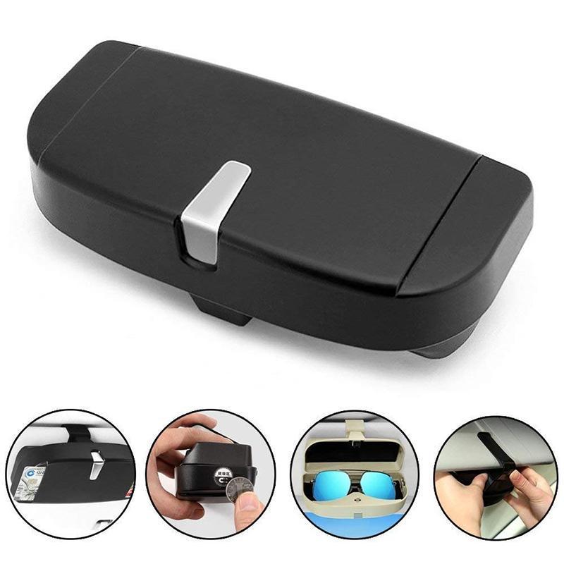 Universal Car Visor Sunglasses Case – One-Press Eyewear Holder & Organizer for Car, SUV & Truck