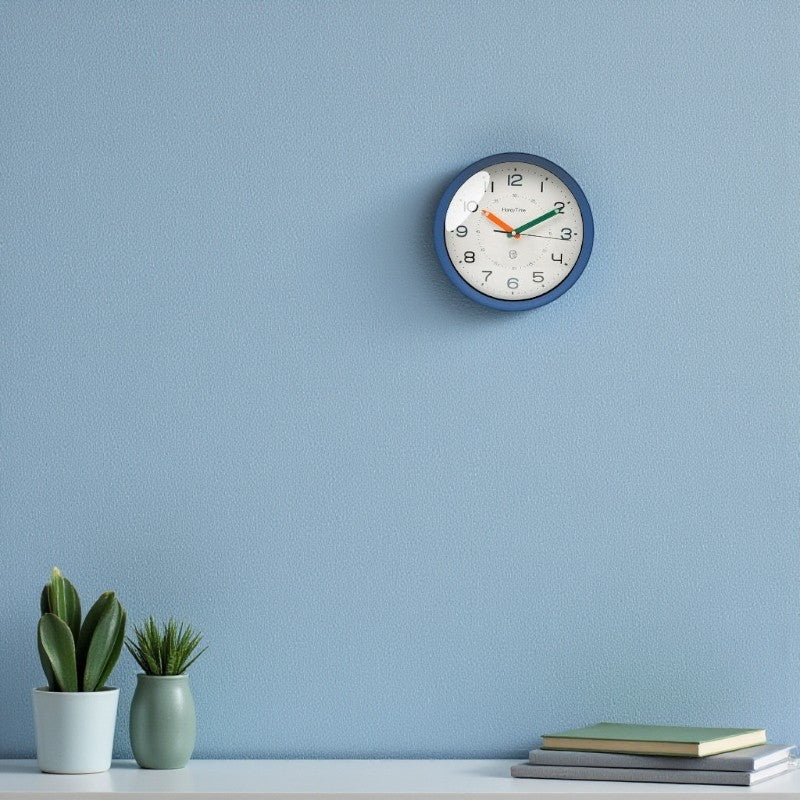 Nordic Minimalist Round Wall Clock with Easy to Read Clear Numbers