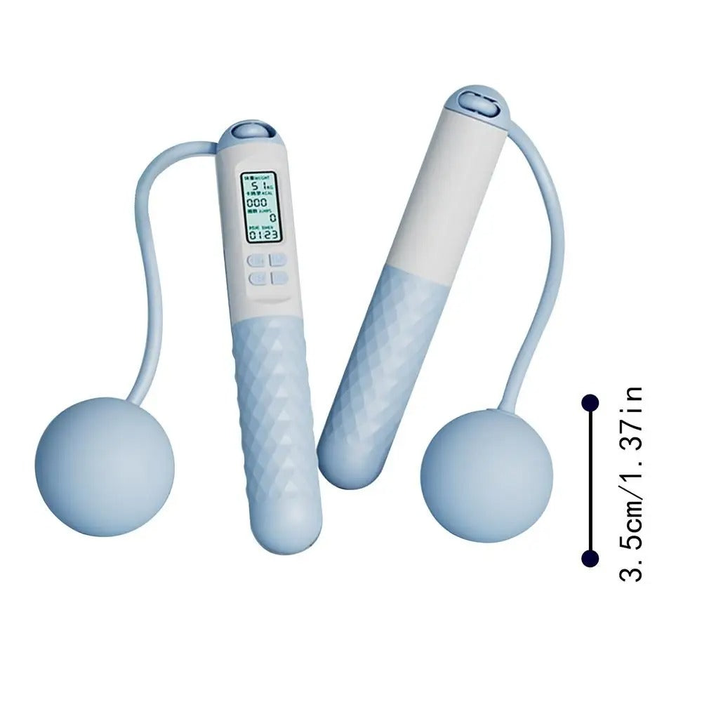 Indoor Ropeless Jump Rope | Weighted Home Gym Fitness Tracker
