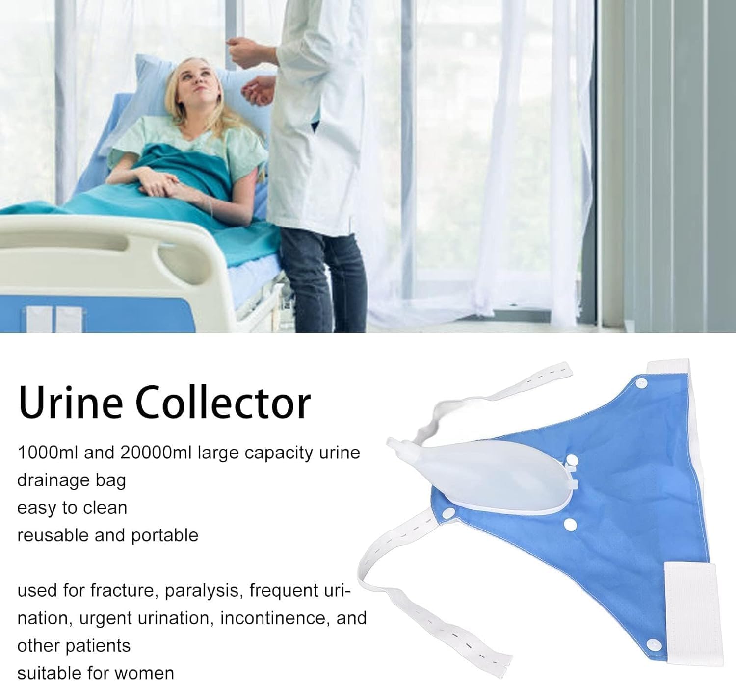 Medical Grade Urine Drainage Bag | Portable Reusable Urinary Collection Leg Bag
