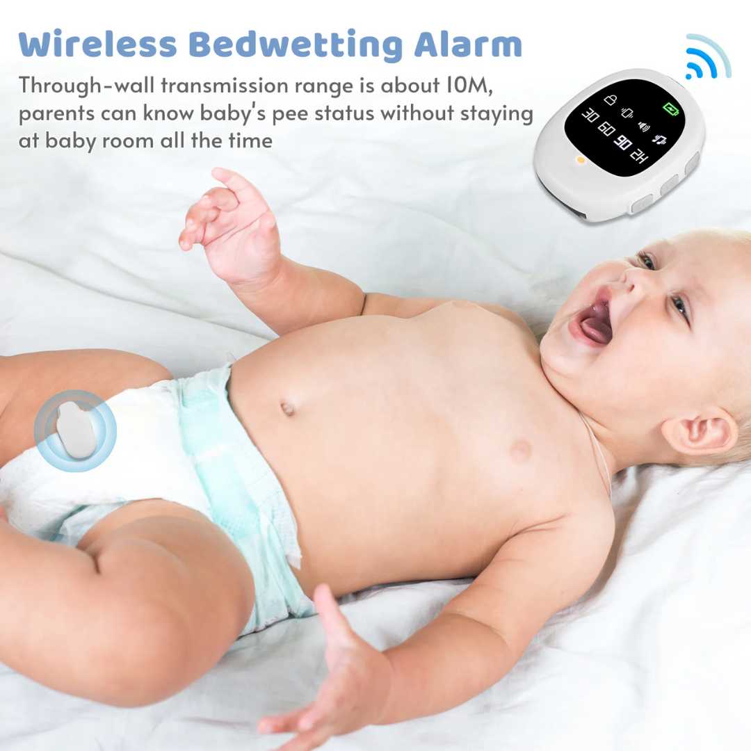 Wireless Bedwetting Alarm | Kids Enuresis Sensor & Remote Receiver