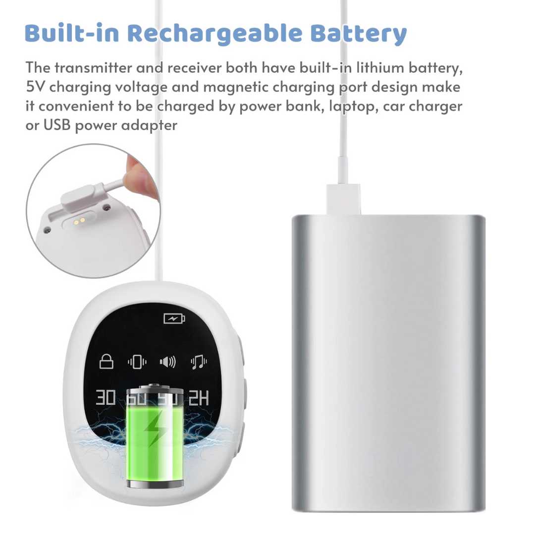 Wireless Bedwetting Alarm | Kids Enuresis Sensor & Remote Receiver