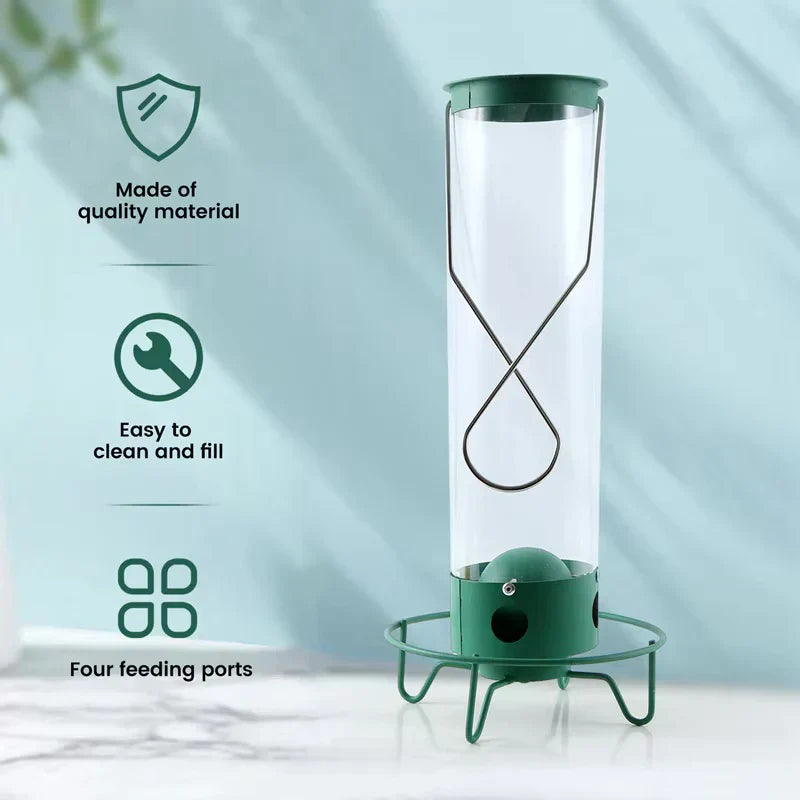 Squirrel-Proof Wild Bird Feeder | Heavy Duty Outdoor Seed Dispenser