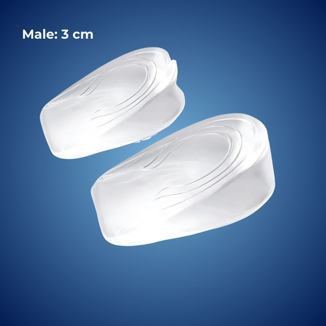 Silicone Gel Heel Lifts | Height Increase Insoles & Plantar Fasciitis Cups