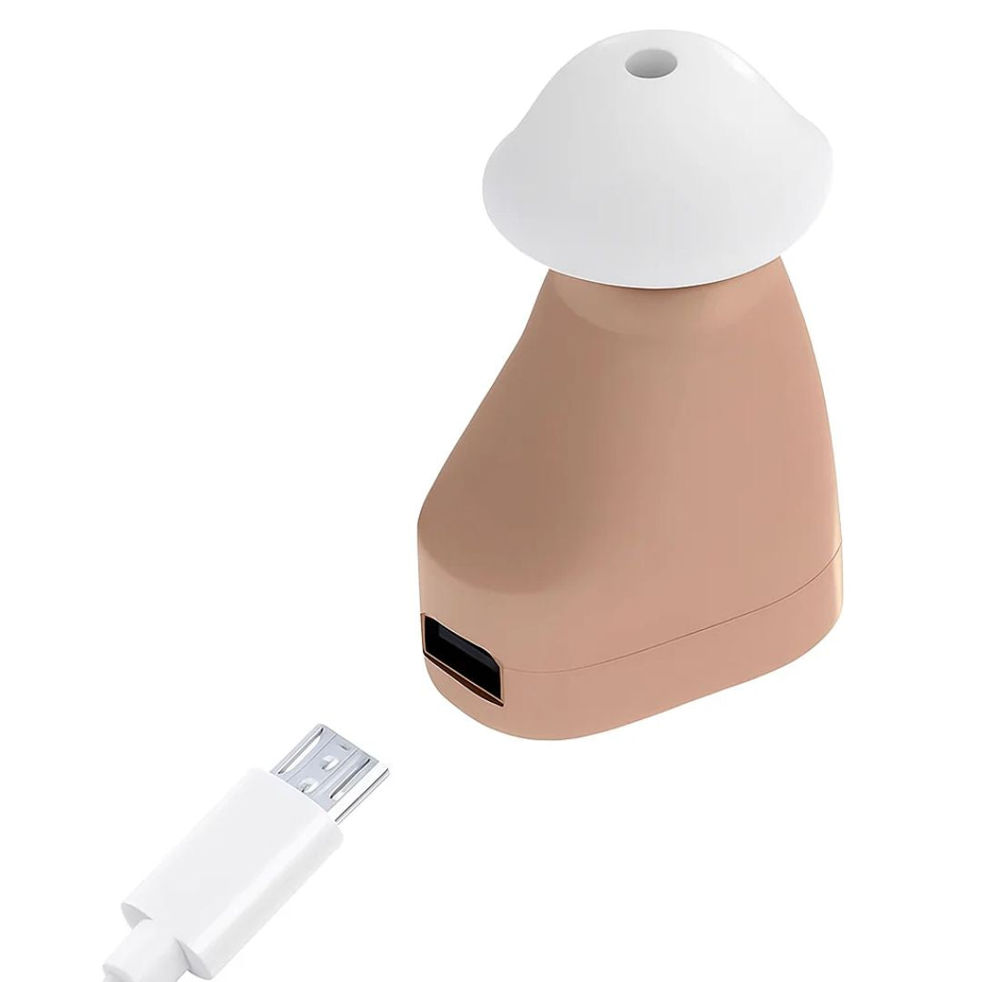 Rechargeable ITE Hearing Amplifier | Noise Reduction In-Ear Device for Seniors