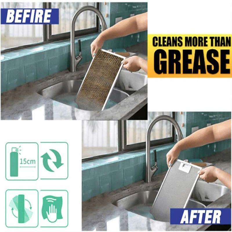 Natural Citrus Degreaser Cleaner Spray for Kitchen, Glass & Leather – Fast No-Rinse Formula