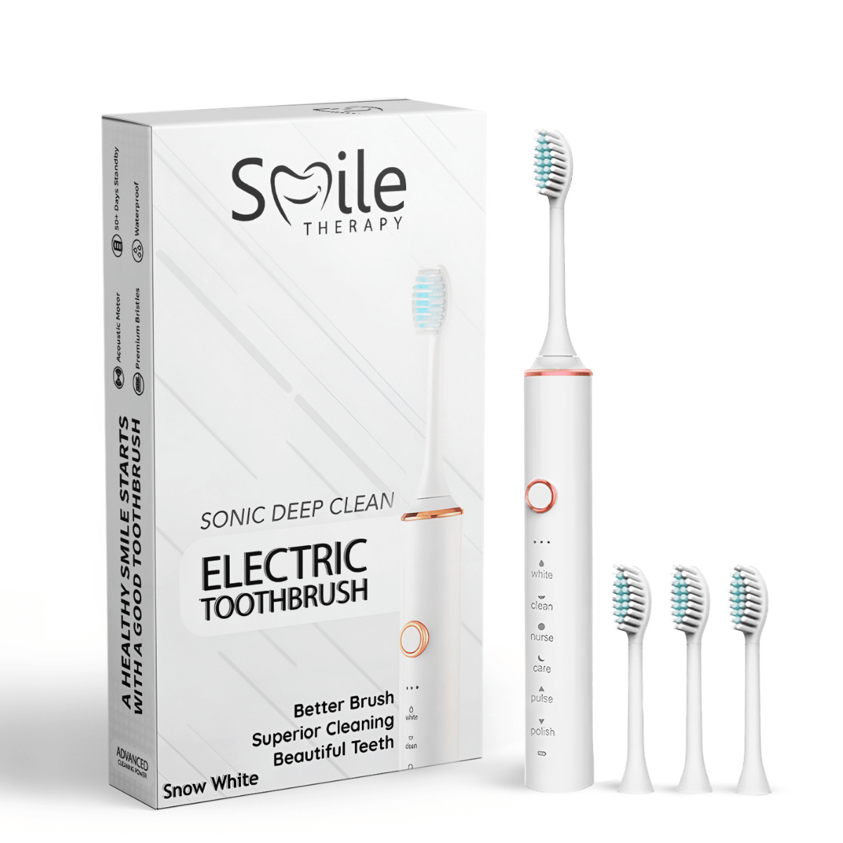 Rechargeable Sonic Electric Toothbrush | 6-Mode Whitening & Timer