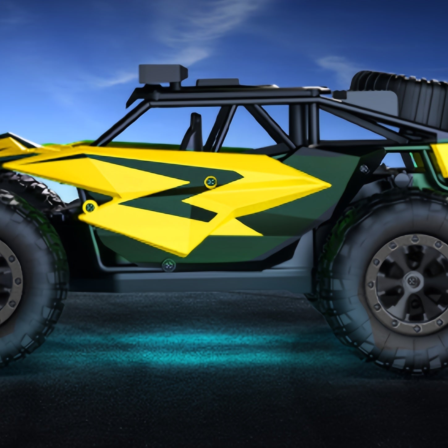 Remote Control Off Road Monster Truck | All Terrain 4WD RC Buggy