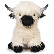 HighlandHug | Jumbo White and Black Highland Cow Plush Toy