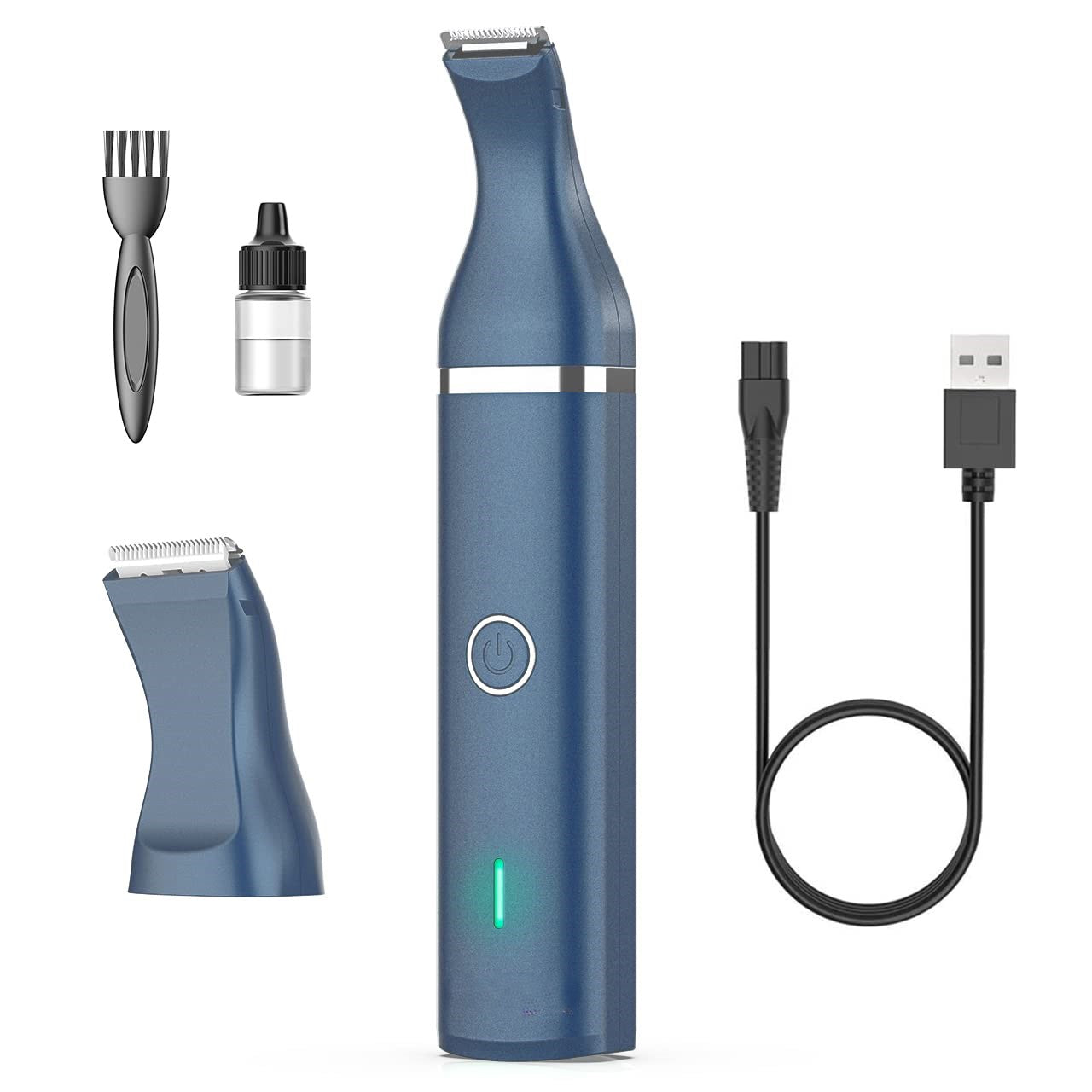 Quiet Cordless Pet Grooming Clipper with Dual Blades – Low-Noise Rechargeable Trimmer for Dogs & Cats at Home