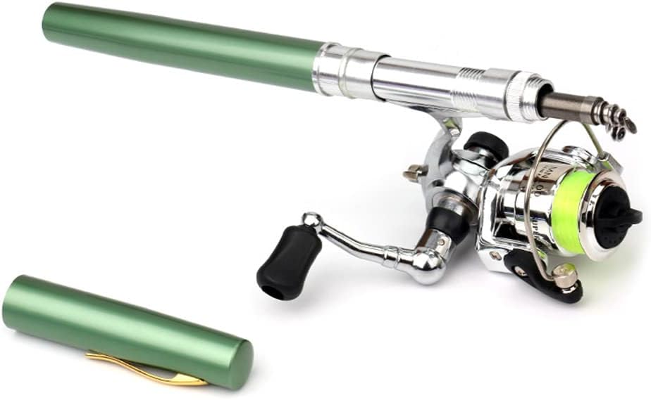 Portable Pen-Style Fishing Rod & Reel Combo – Pocket-Sized Telescopic Travel Kit for Camping & Boat Fishing