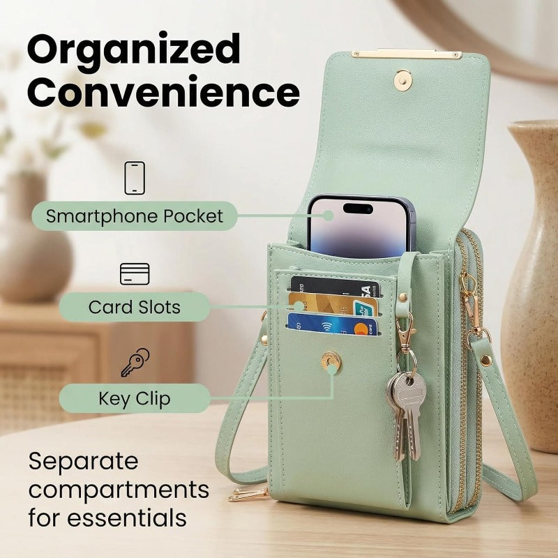 RFID Blocking Anti Theft Phone Wallet and Credit Card Holder