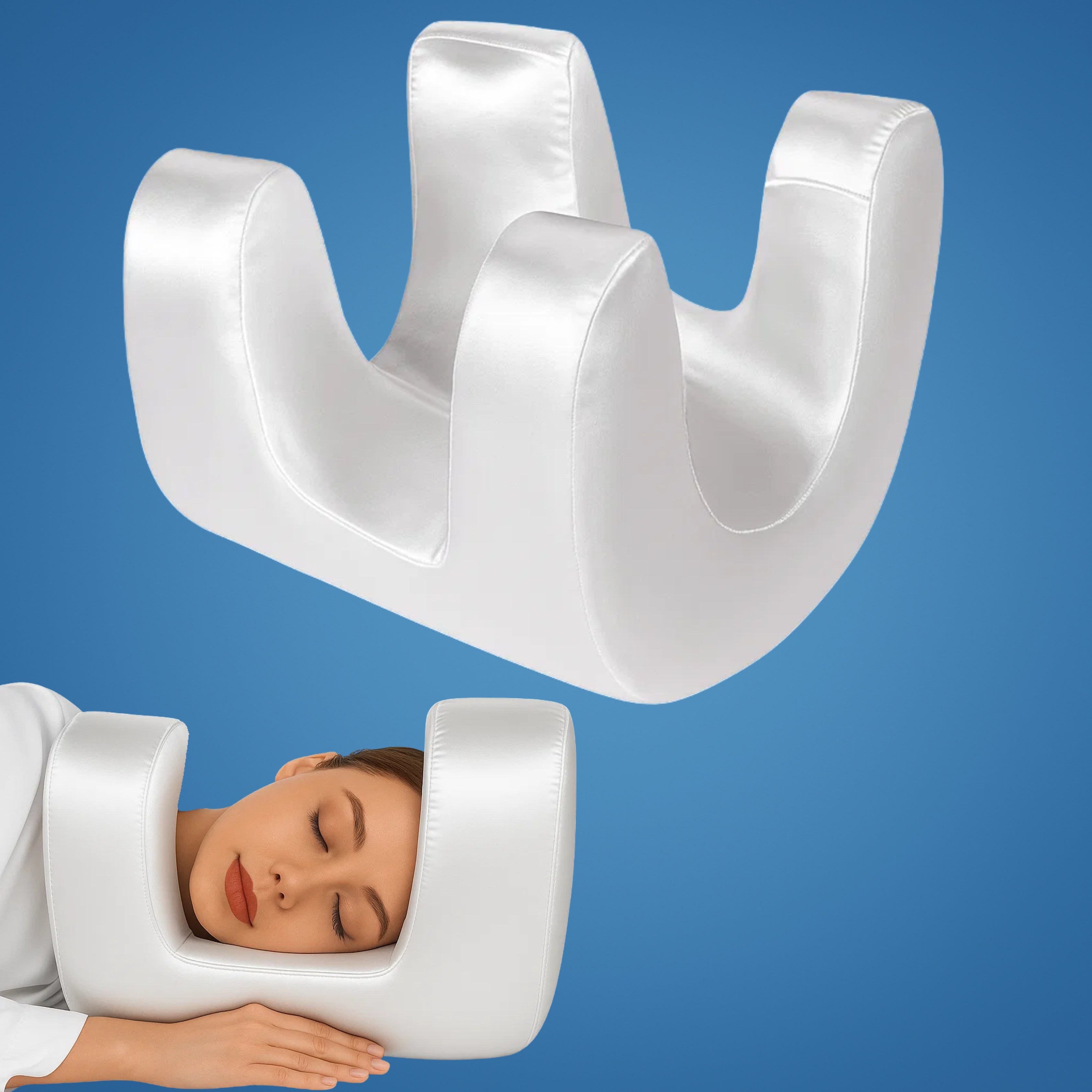 Anti-Wrinkle Beauty Pillow | Cooling Memory Foam Contour & Skin Care Support