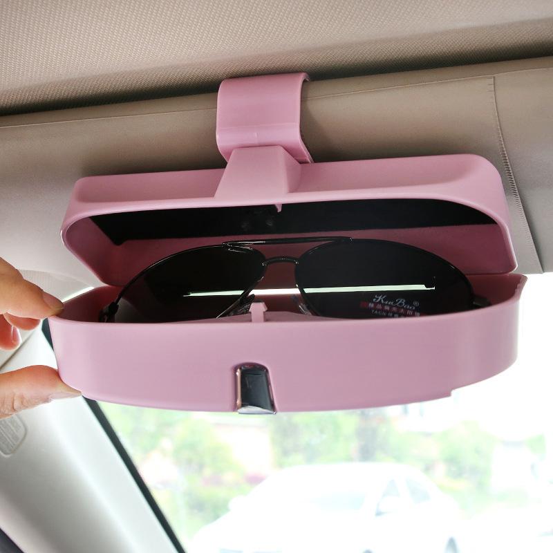 Universal Car Visor Sunglasses Case – One-Press Eyewear Holder & Organizer for Car, SUV & Truck
