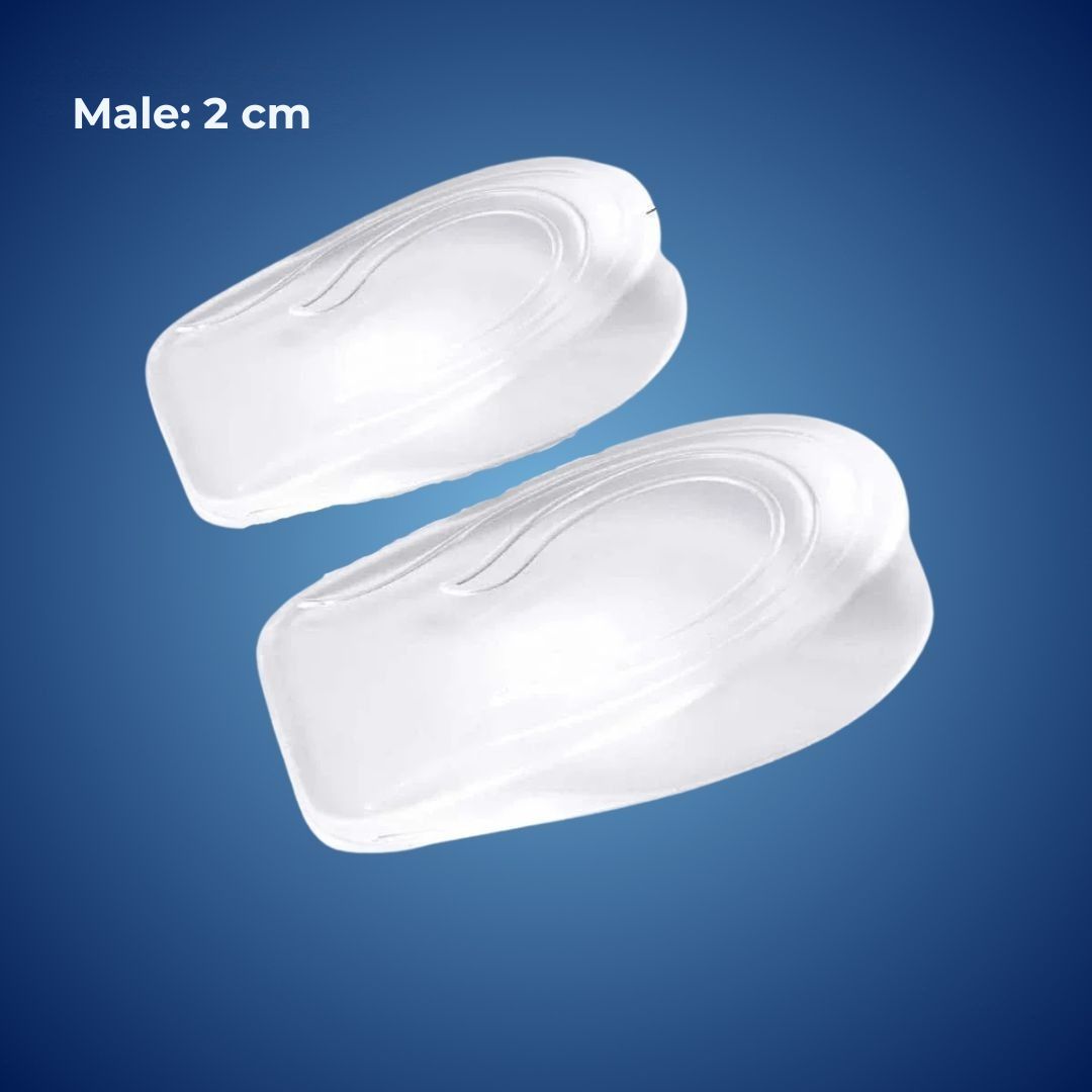 Silicone Gel Heel Lifts | Height Increase Insoles & Plantar Fasciitis Cups