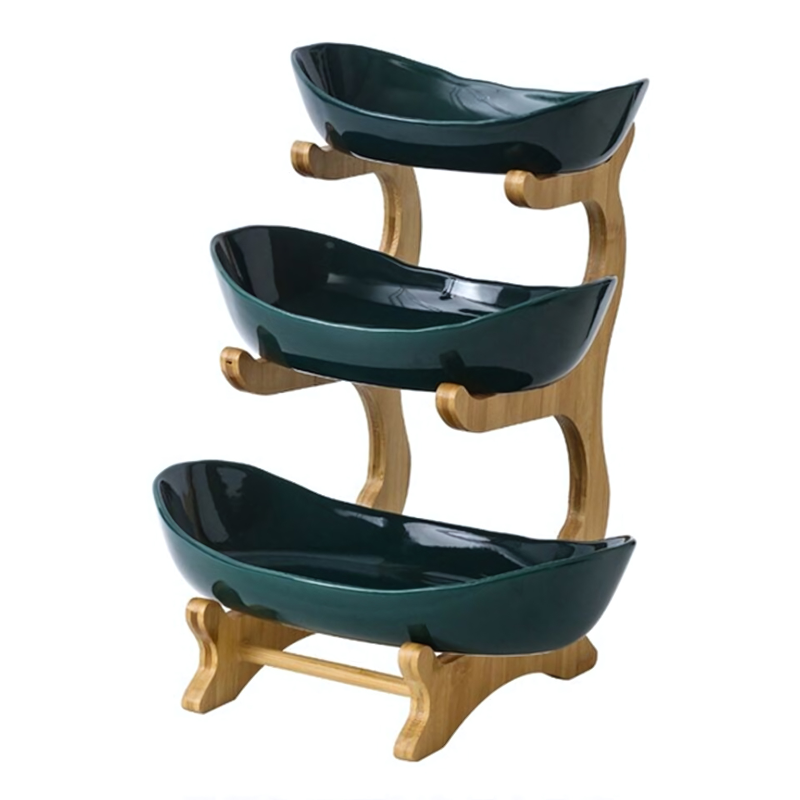 Three Tiered Fruit Bowl Stand for Kitchen Organization