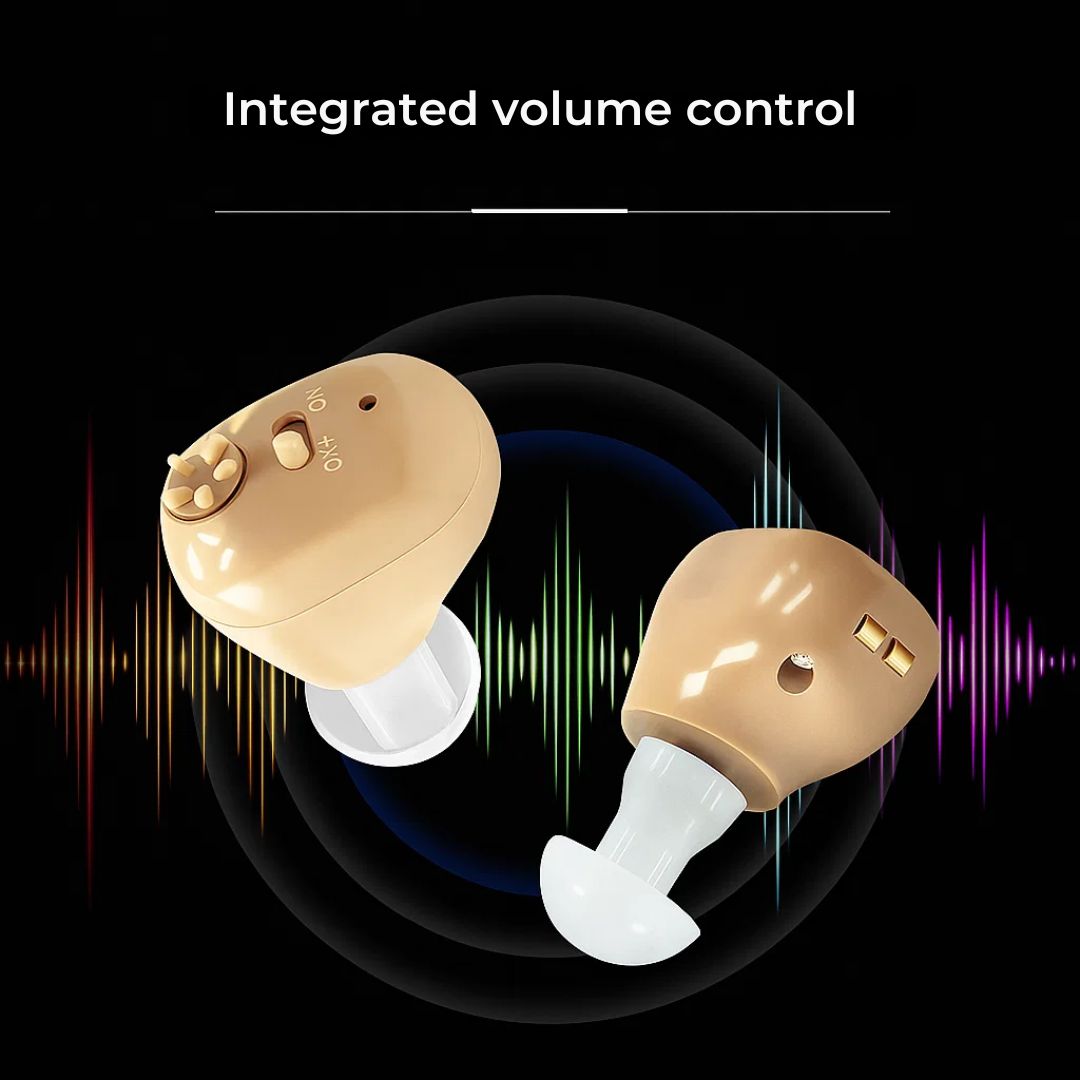 Rechargeable ITE Hearing Amplifier | Noise Reduction In-Ear Device for Seniors