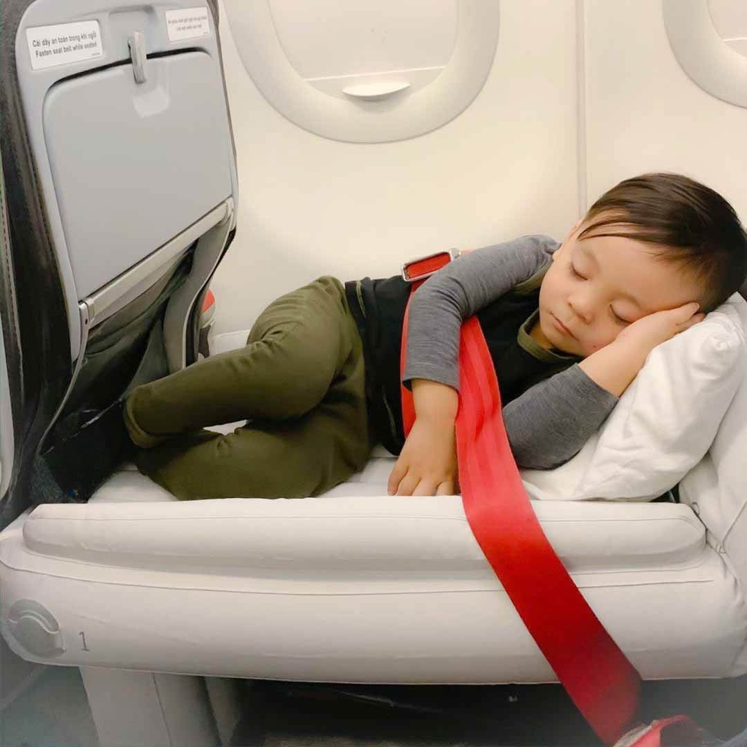 Kids Inflatable Travel Air Mattress | Portable Toddler Sleepover Bed
