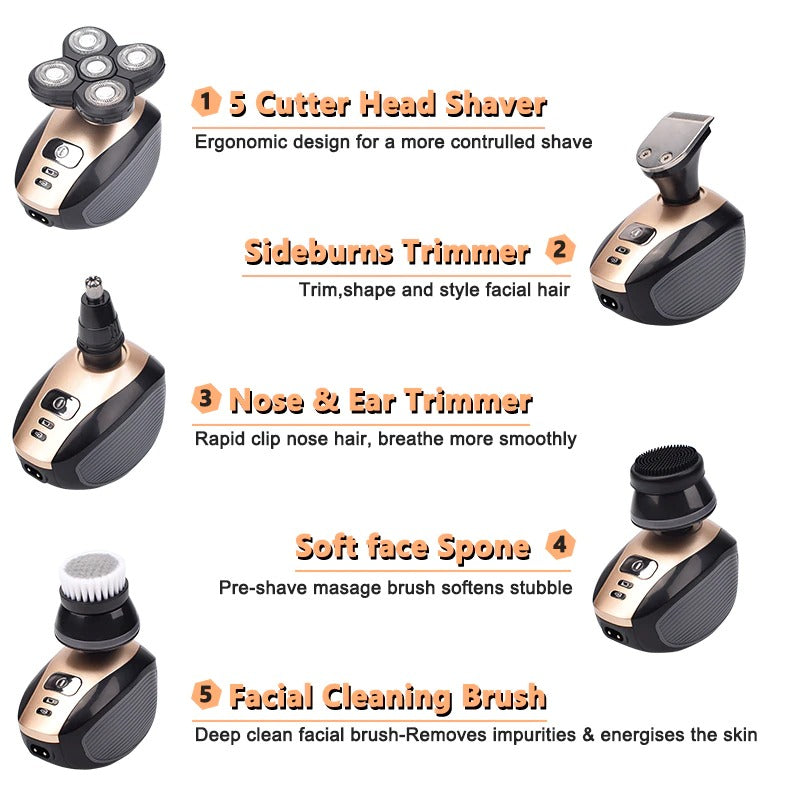 Electric Head Shaver for Men with Bald Head Razor Grooming Kit