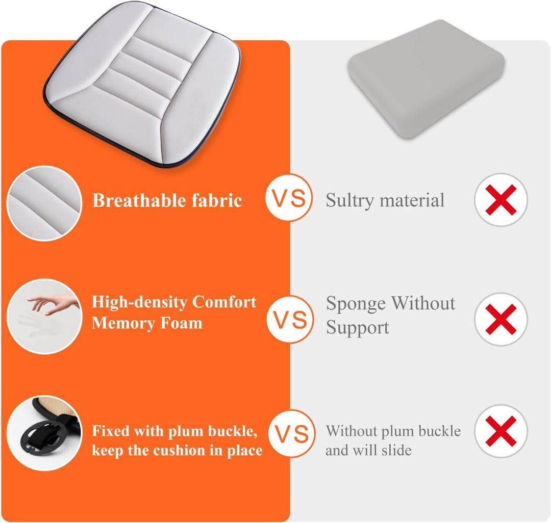 Memory Foam Car Seat Cushion | Orthopedic Tailbone & Sciatica Pad