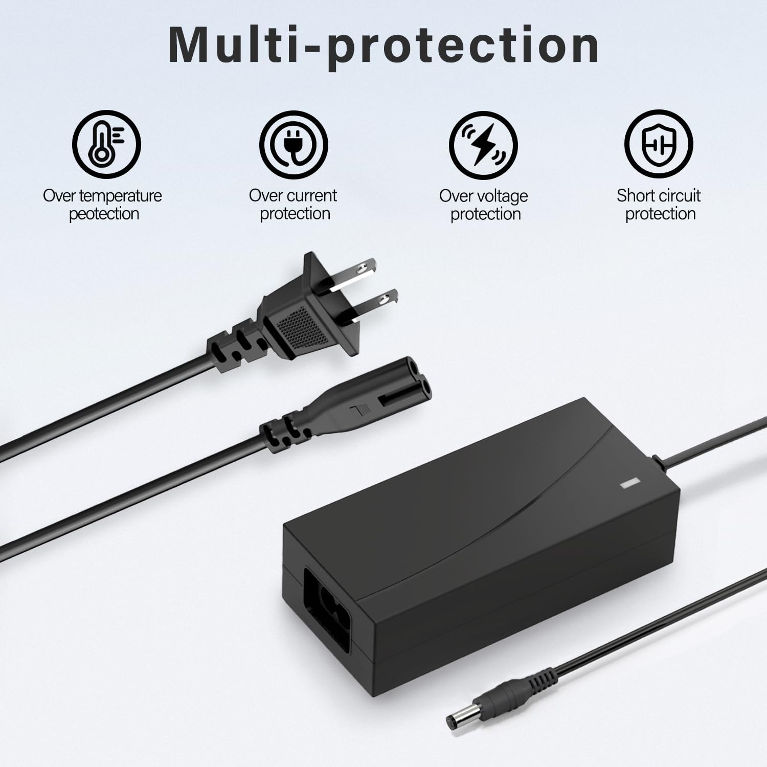 Universal Replacement Power Charger with Seven Piece Adapter Set
