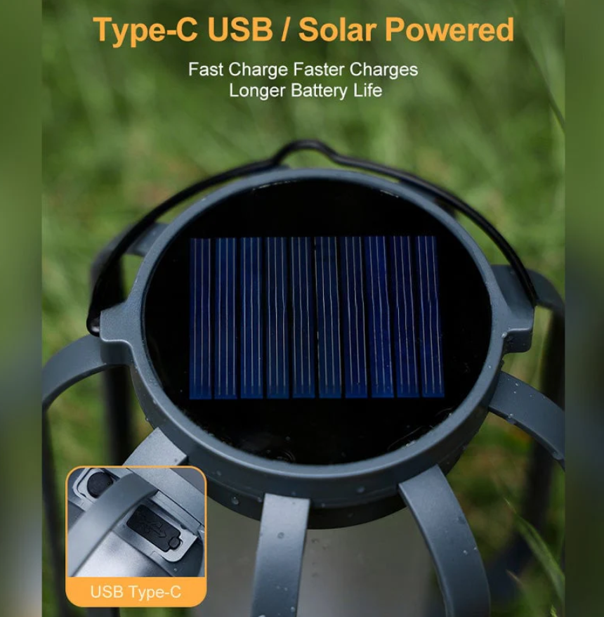 Solar Powered Fire Seed Light with Flickering Flame Effect for Outdoors