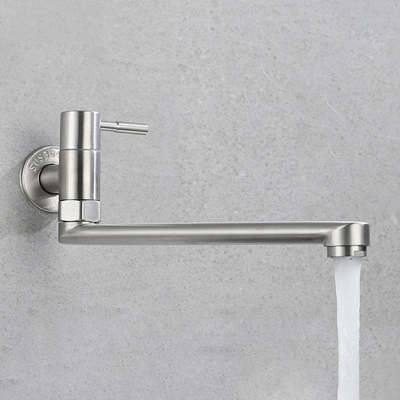 Swivel Pot Filler Kitchen Faucet – Wall-Mounted Stainless Steel Single-Handle Folding Tap for Stove & Sink