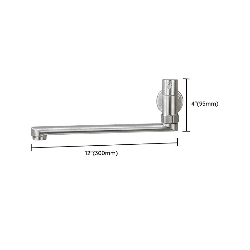 Swivel Pot Filler Kitchen Faucet – Wall-Mounted Stainless Steel Single-Handle Folding Tap for Stove & Sink