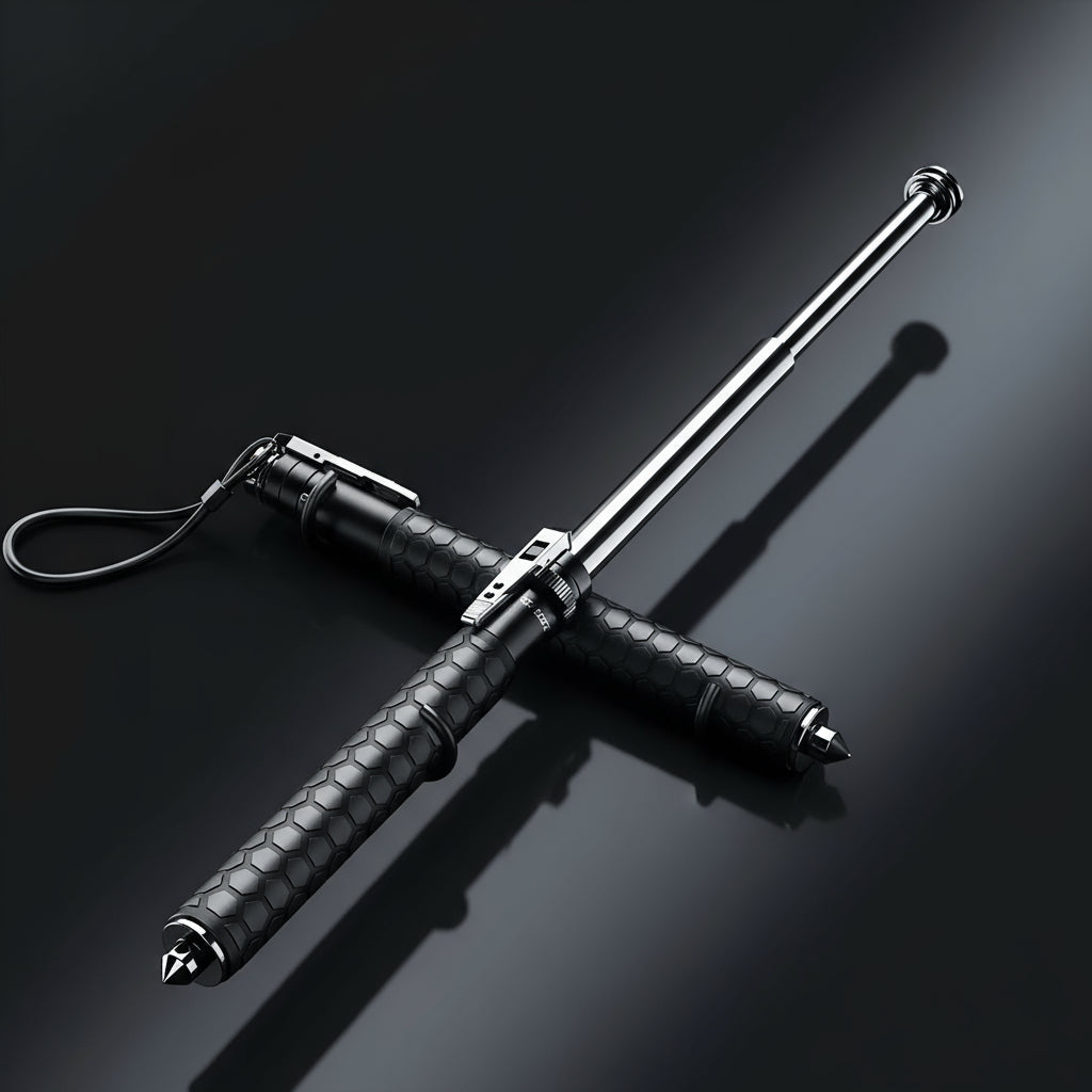 AllGuard Stick – Automatic Self-Defense Walking Stick with Stability Support