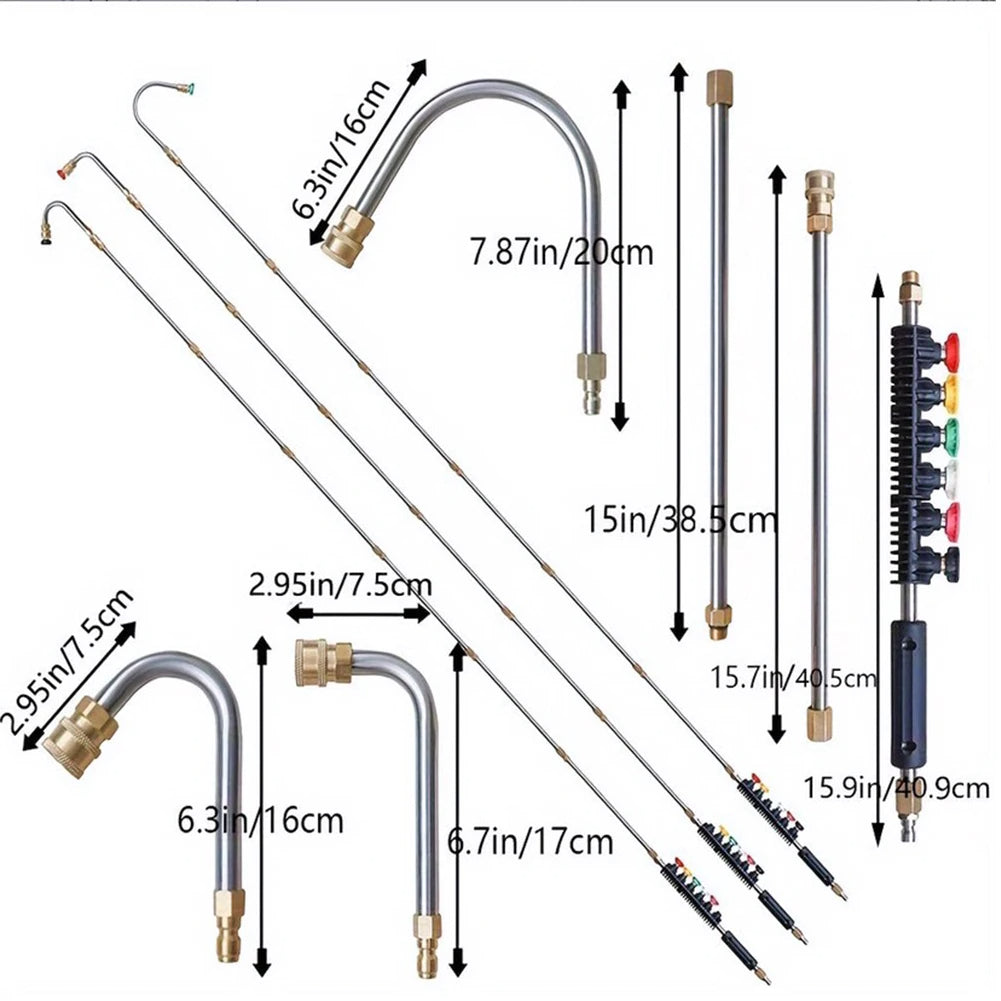 4000 PSI Telescoping Pressure Washer Wand | Gutter & Roof Cleaner