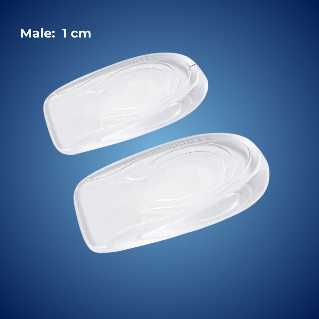 Silicone Gel Heel Lifts | Height Increase Insoles & Plantar Fasciitis Cups