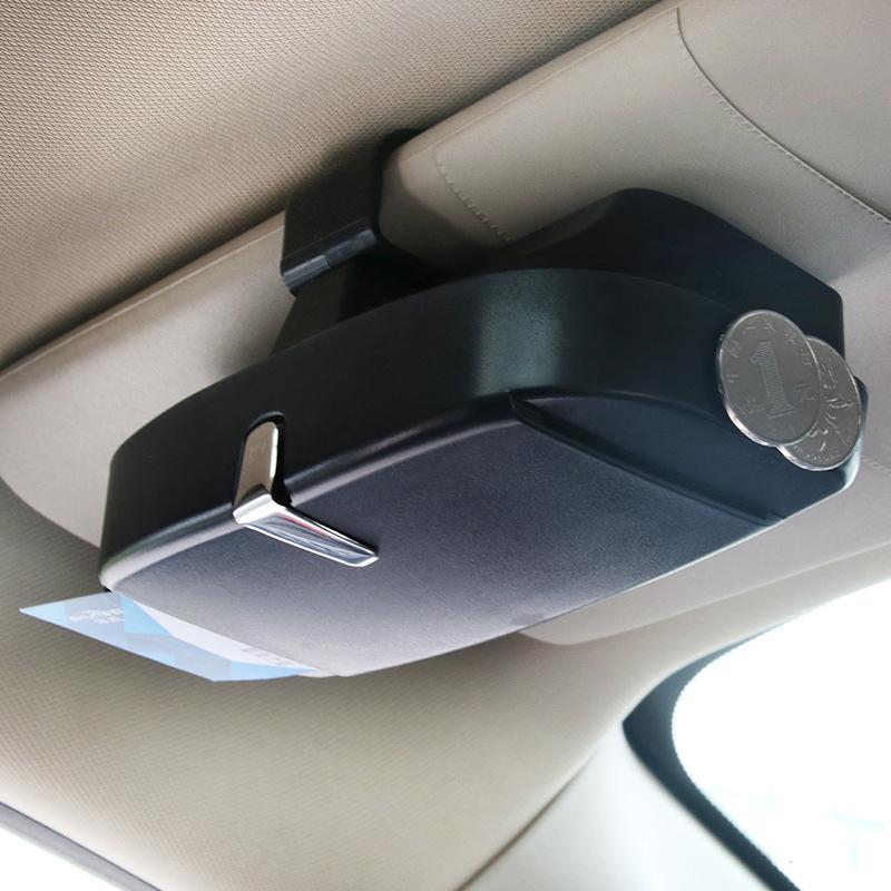 Universal Car Visor Sunglasses Case – One-Press Eyewear Holder & Organizer for Car, SUV & Truck