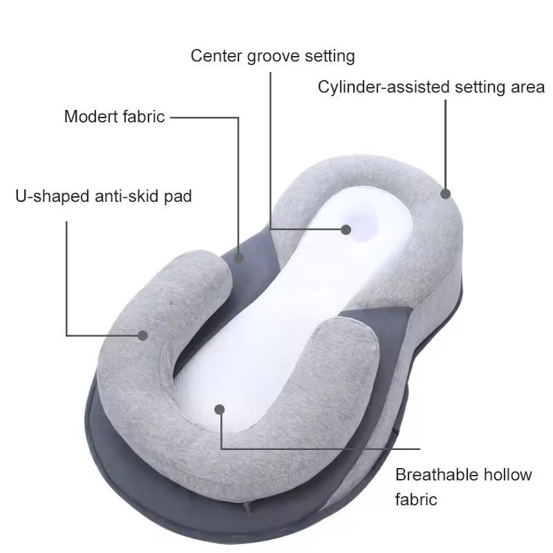 Anti-Reflux Baby Lounger | Inclined Newborn Wedge & Colic Relief