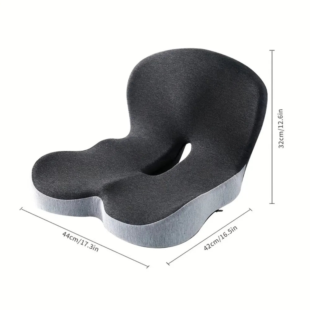 Ergonomic Memory Foam Seat Cushion and Lumbar Support for Office Chairs